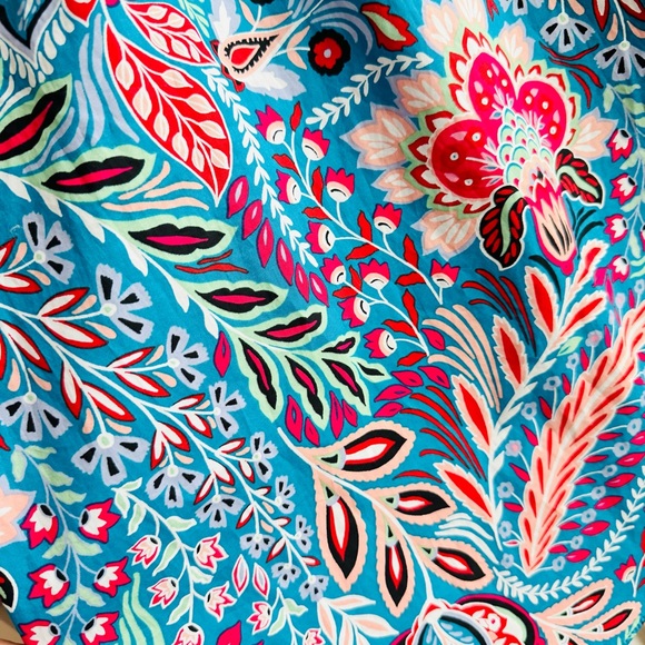 Talbots Blue and Pink Floral Skirt - Picture 6 of 10